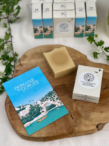 Savon surgras à l'huile d'olive vierge extra, lait de chèvre et verveine éxotique - Le nom des fleurs