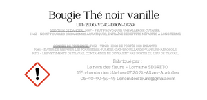Bougie Le nom des fleurs